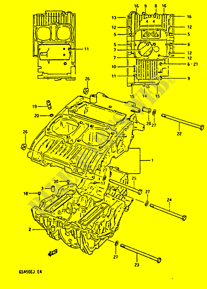 CASING voor Suzuki GS-S 450 1985