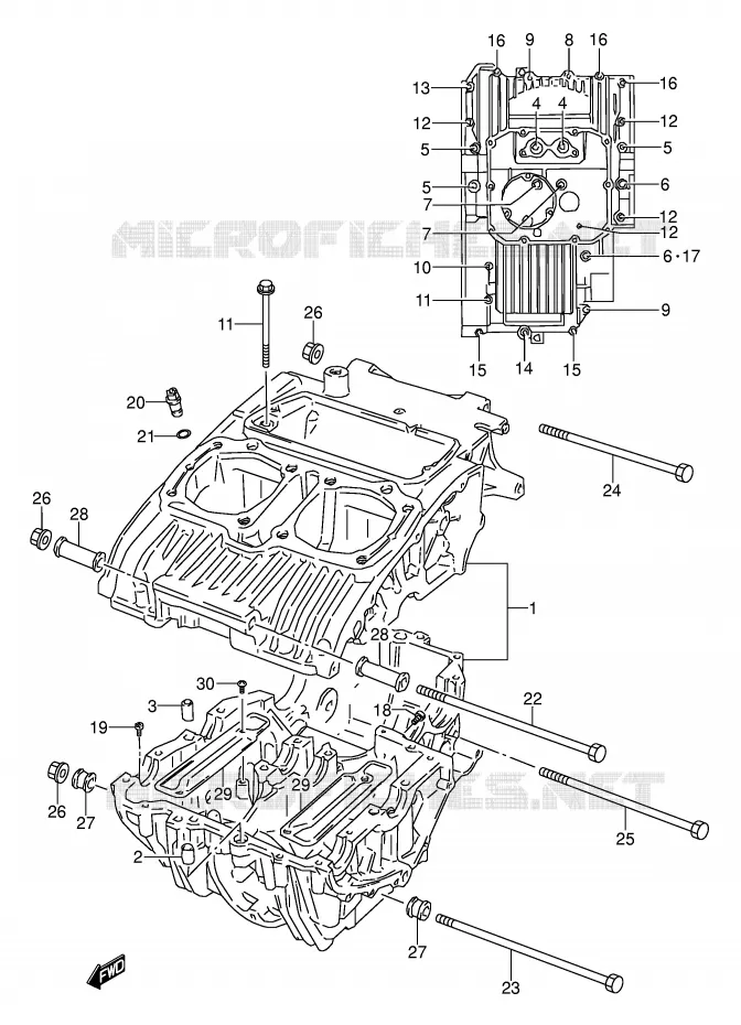 CASING Suzuki MOTO 500 GS-E 1991  GS500EM(E2)