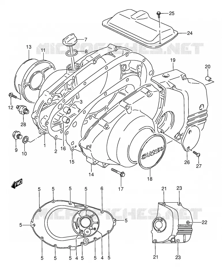 CASING Suzuki MOTO 500 GS-E 1993  GS500EUP(E2)