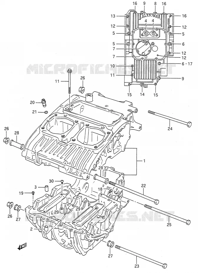 CASING Suzuki MOTO 500 GS-E 1996  GS500ESKT(E28)