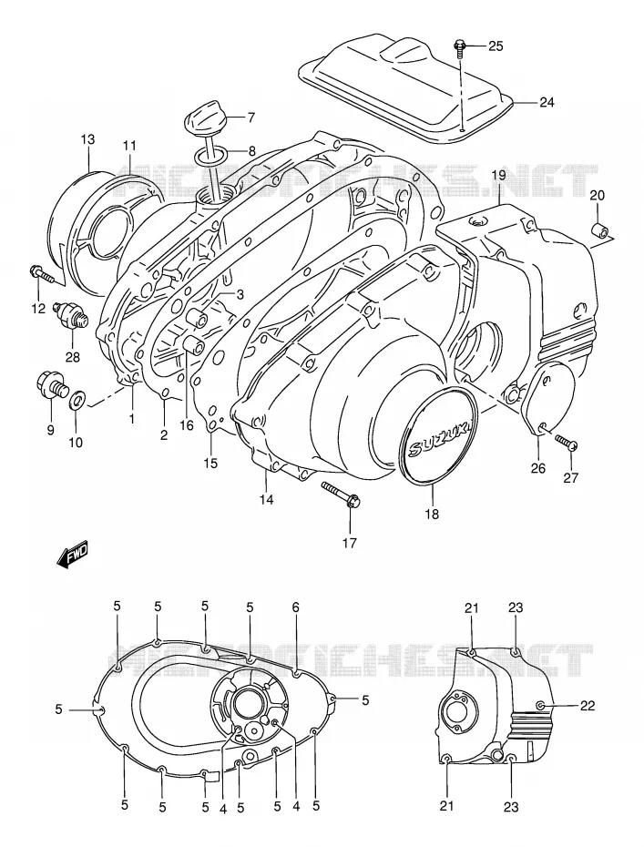 CASING Suzuki MOTO 500 GS-E 2002  GS500HUK2(E2)