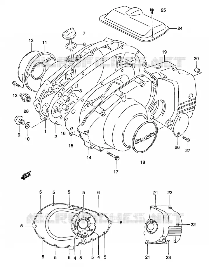 CASING Suzuki MOTO 500 GS-E 2004  GS500K4(P19)