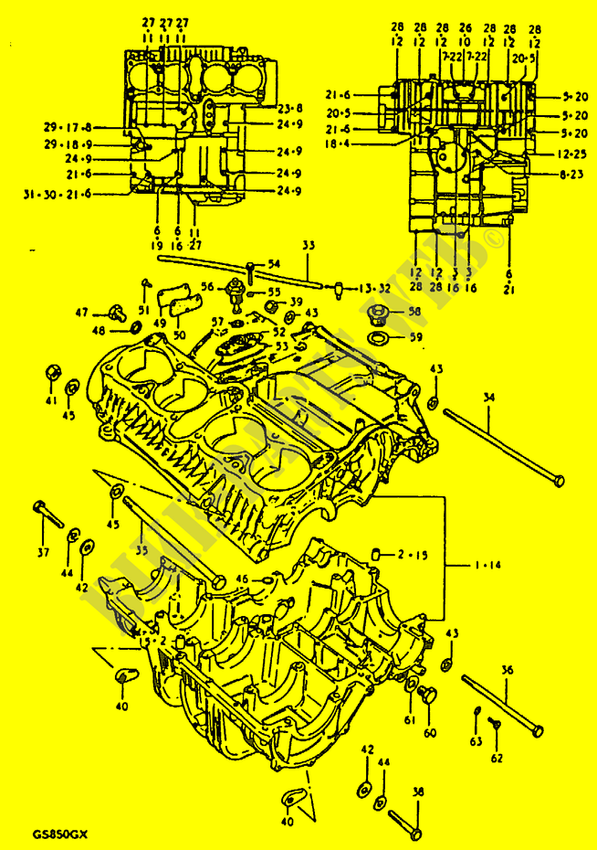 CASING voor Suzuki GS 850 1981