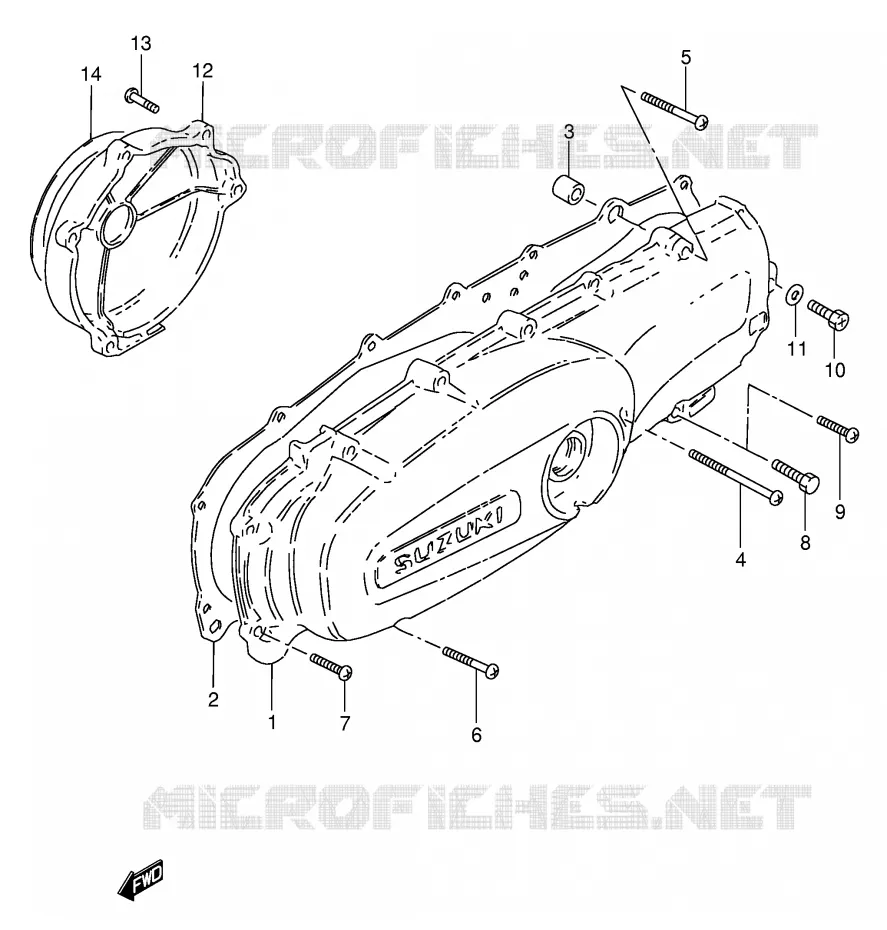 CASING Suzuki SCOOTER 50 FZ 1993  FZ50NP(E1)