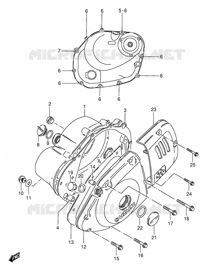 CASING (VOIR NOTE) Suzuki MOTO 125 GS 1982  GS125Z(E1)