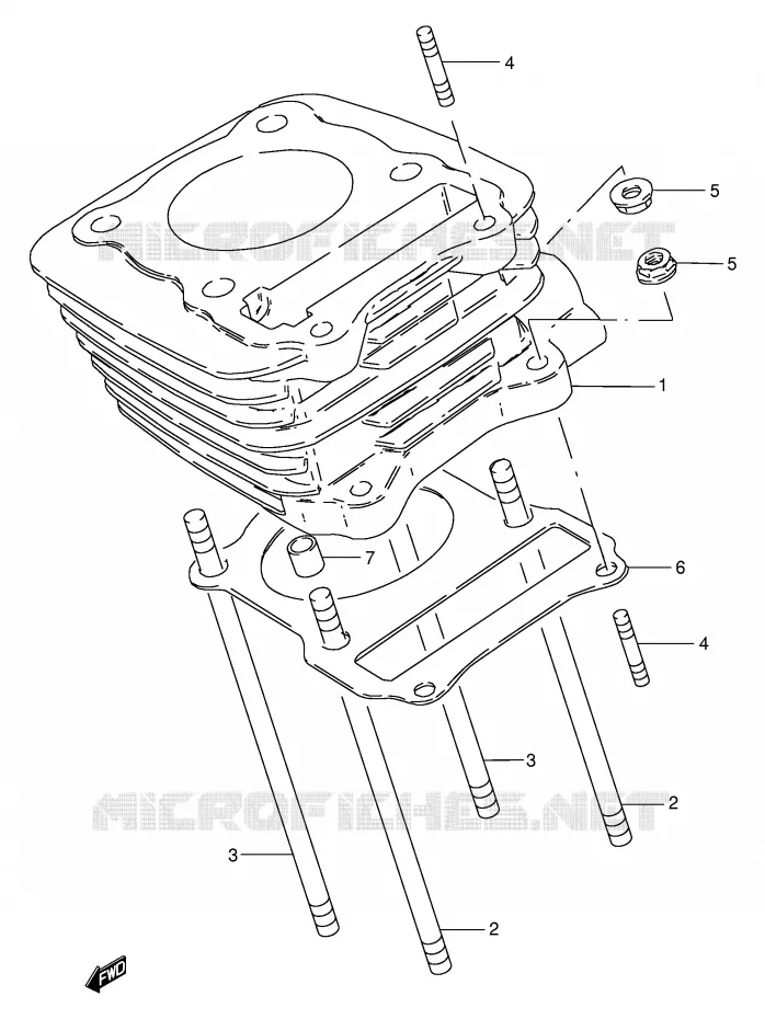 CILINDER Suzuki MOTO 125 GN 1982  GN125EZ(E1)