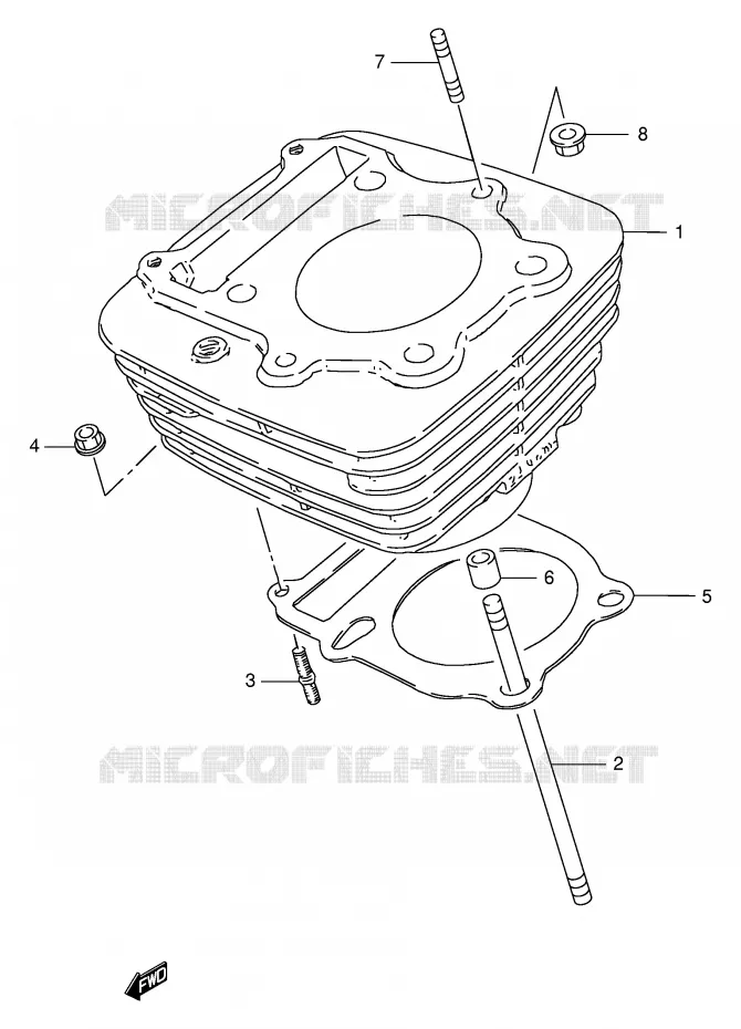 CILINDER Suzuki MOTO 250 GN 2000  GN250EY(E2)