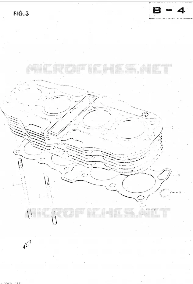 CILINDER Suzuki MOTO 500 GS-E 1982  GS500EZ(Z/D)