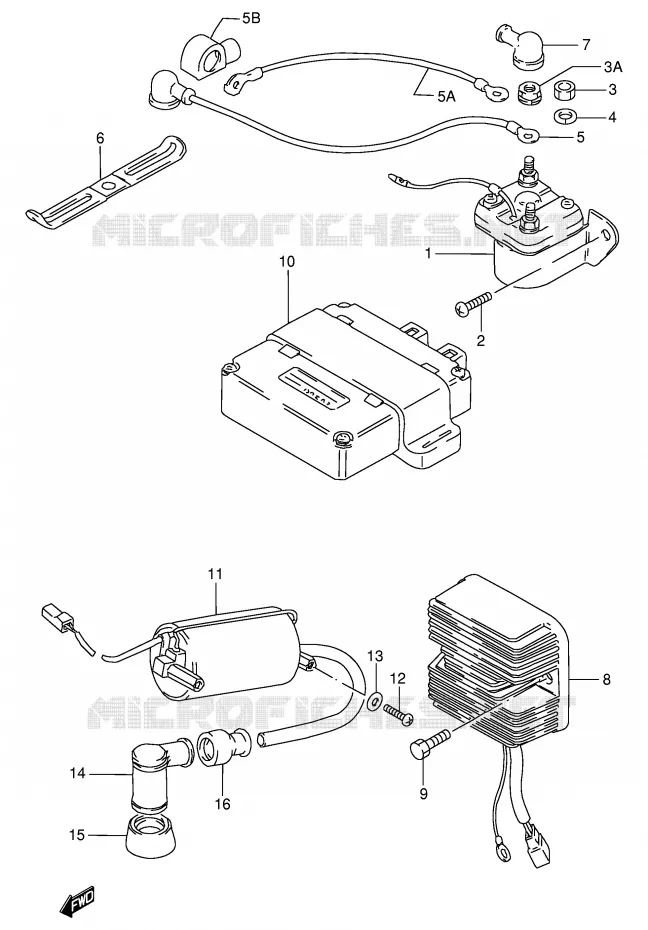 ELEKTRISCH (MODELE Z/D/K/M) Suzuki MOTO 125 GN 1992  GN125EN(E1)