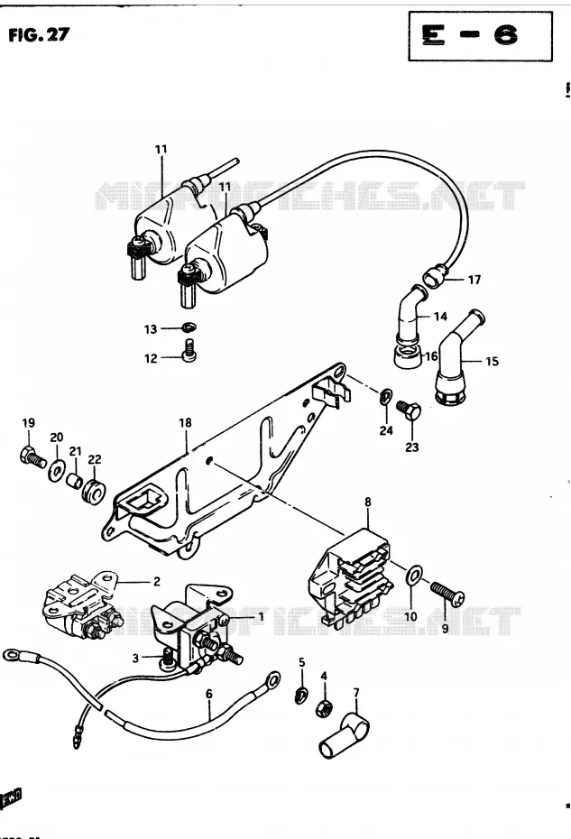 ELEKTRISCH Suzuki MOTO 450 GS 1982  GS4502(2/Z/D)