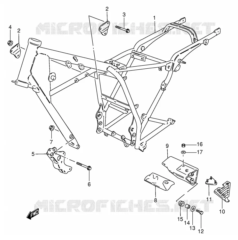 FRAME Suzuki MOTO 125 GN 1992  GN125EN(E1)