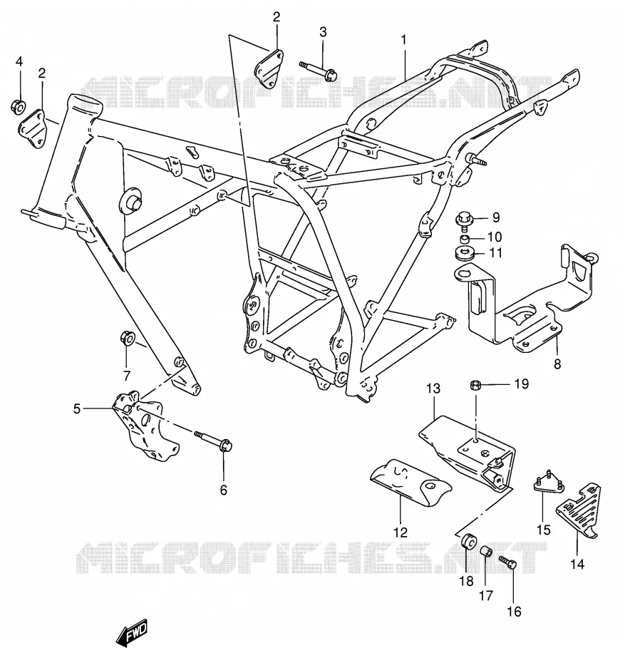 FRAME Suzuki MOTO 125 GN 1998  GN125EW(E28)