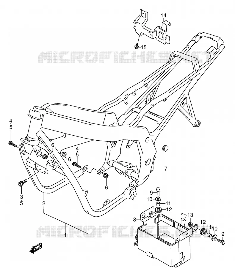 FRAME Suzuki MOTO 500 GS-E 1995  GS500ES(E2)