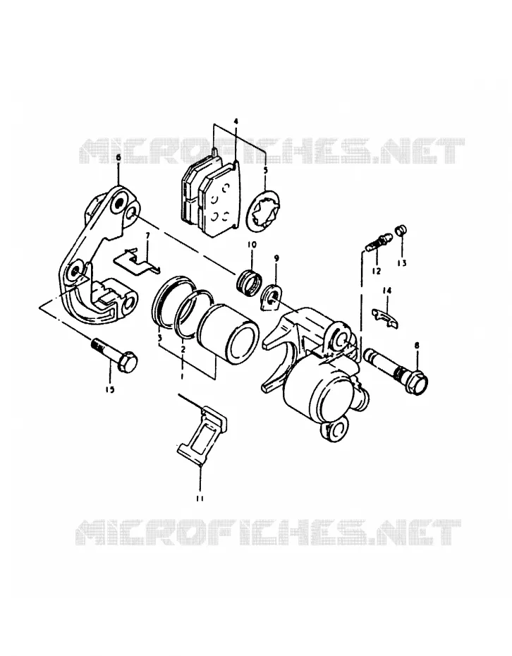 FRONT CALIPER Suzuki MOTO 1000 GS 1980  GS1000T(T)