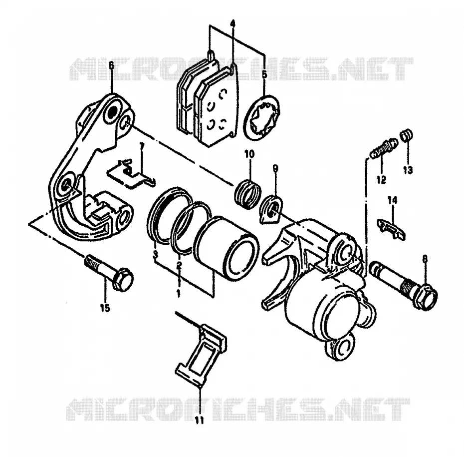 FRONT CALIPER Suzuki MOTO 550 GS 1981  GS550MX(X/Z)