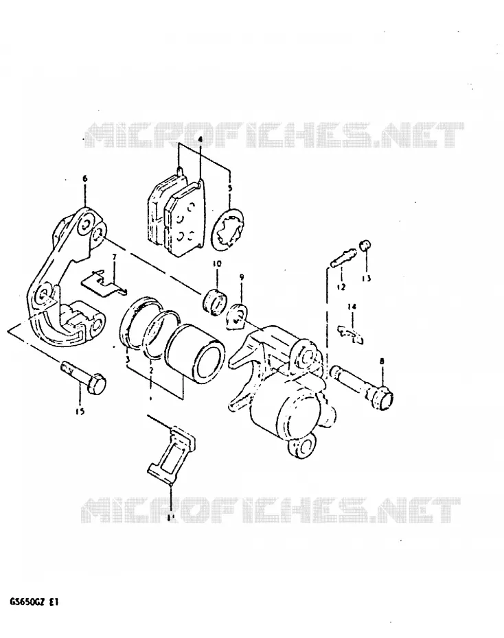 FRONT CALIPER Suzuki MOTO 650 GS 1982  GS650GZ(X/Z)