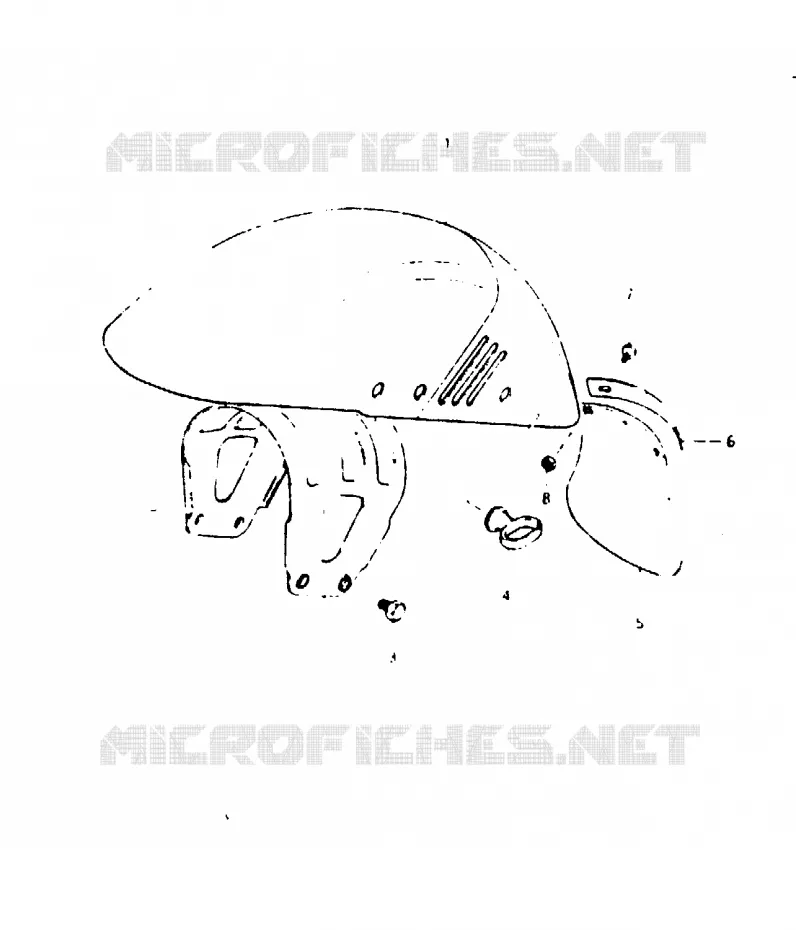 FRONT FENDER Suzuki MOTO 1000 GSX 1982  GSX1000SZ