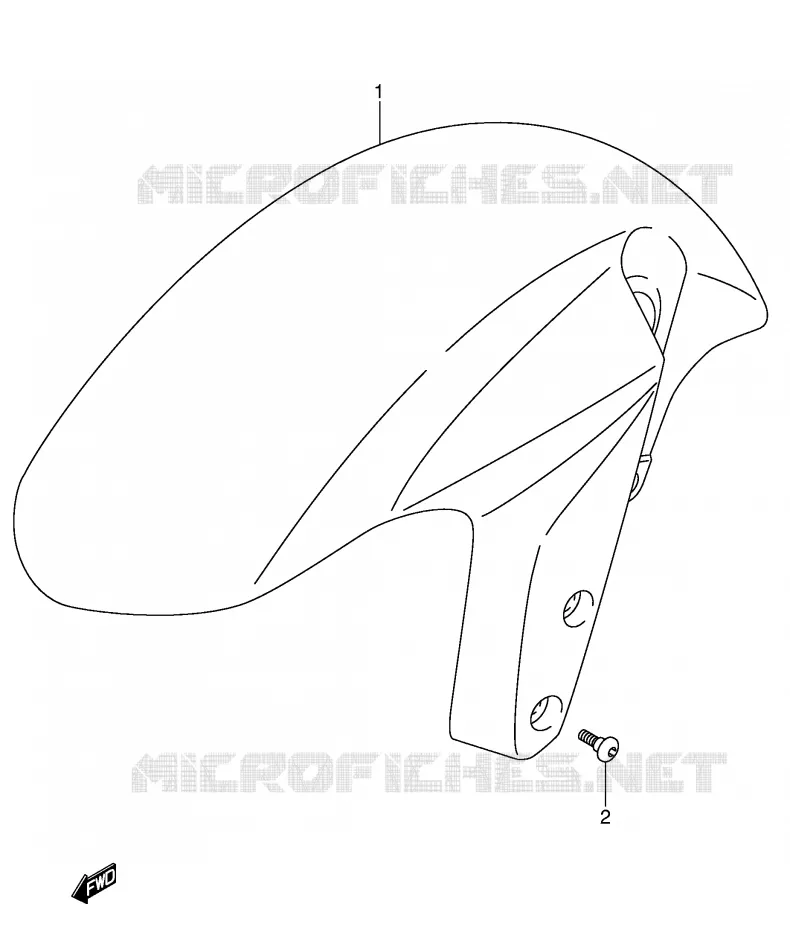 FRONT FENDER Suzuki MOTO 750 GSX-R 2005  GSX-R750K5(E2)