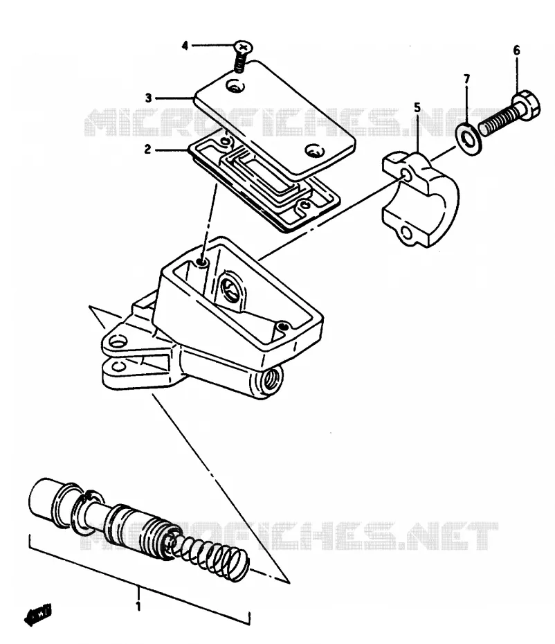 FRONT HOOFDREMCILINDER Suzuki MOTO 1100 GSX-E 1984  GSX1100EFE(E/F/G)