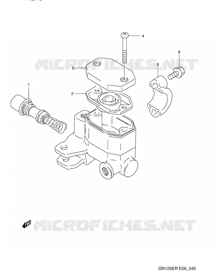FRONT HOOFDREMCILINDER Suzuki MOTO 125 GN 1994  GN125ER(E28)