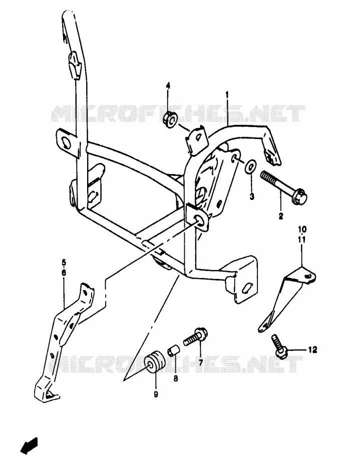 FRONT KUIP VERBLIJF (GSF1200ST/SV/SAV/SW/SAW/SX/SAX/SY/SAY) Suzuki MOTO 1200 BANDIT 1999  GSF1200SAX(T/V/W/X/Y)