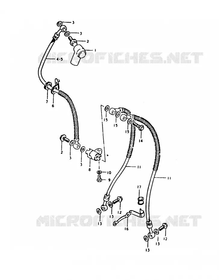 FRONT REMSLANG Suzuki MOTO 1000 GS 1980  GS1000ET(T)