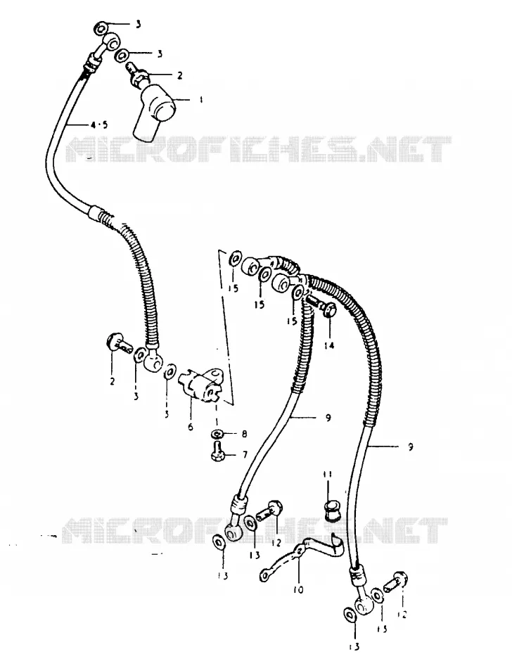FRONT REMSLANG Suzuki MOTO 1100 GSX-E 1980  GSX1100ET(T/X)