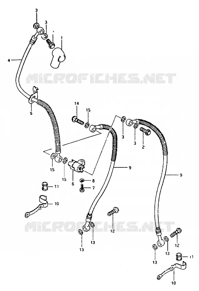 FRONT REMSLANG Suzuki MOTO 550 GS 1982  GS550LZ