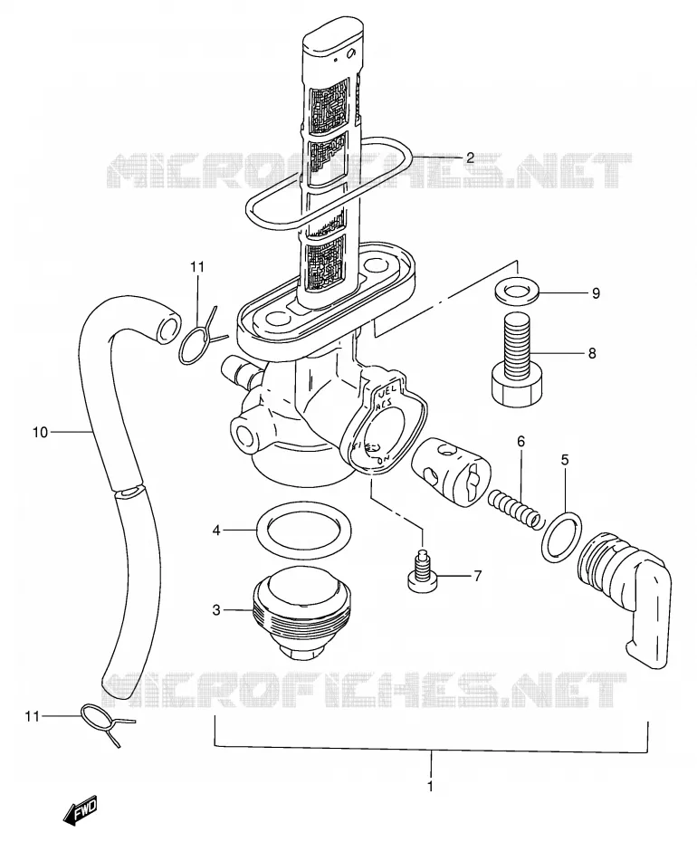 FUEL COCK Suzuki MOTO 250 GN 1990  GN250L(E2)