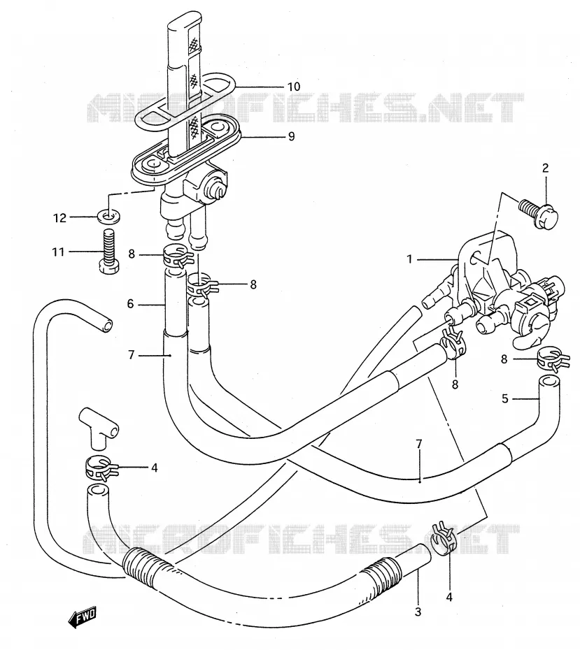 FUEL COCK Suzuki MOTO 500 GS-E 1991  GS500EM(E28)