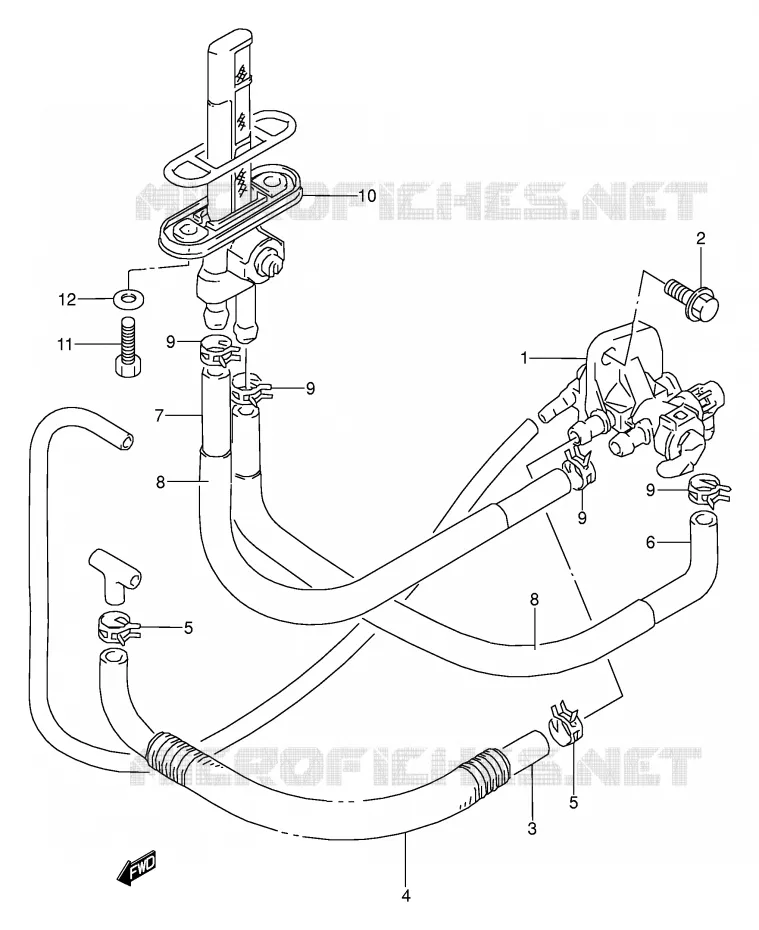 FUEL COCK Suzuki MOTO 500 GS-E 1993  GS500EUP(E2)