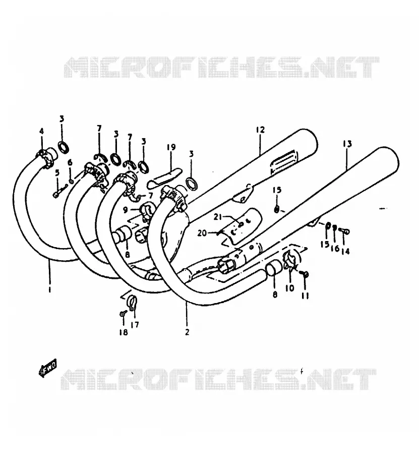 GELUIDDEMPER Suzuki MOTO 1000 GS 1979  GS1000EN(C/N)