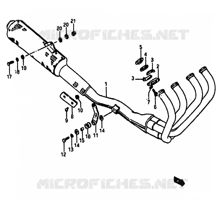 GELUIDDEMPER Suzuki MOTO 1100 GSX-R 1987  GSX-R1100H(G/H/J)