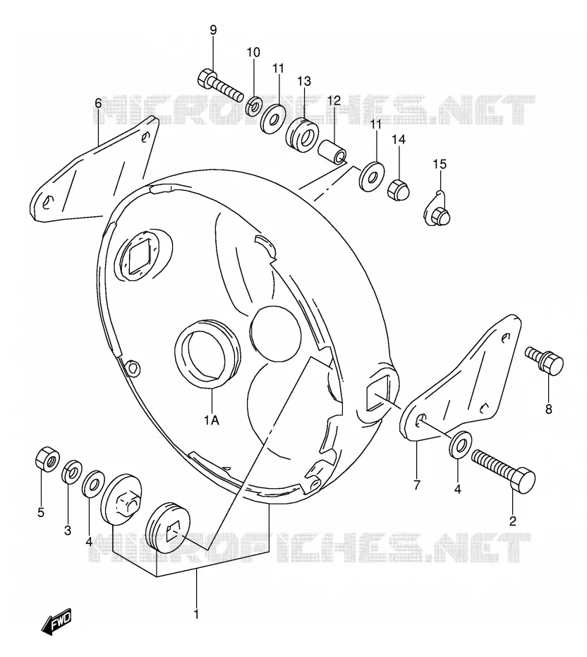 HEADLIGHT BOWL (MODELE K/L/M/N/P) Suzuki MOTO 500 GS-E 1994  GS500EUR(E2)