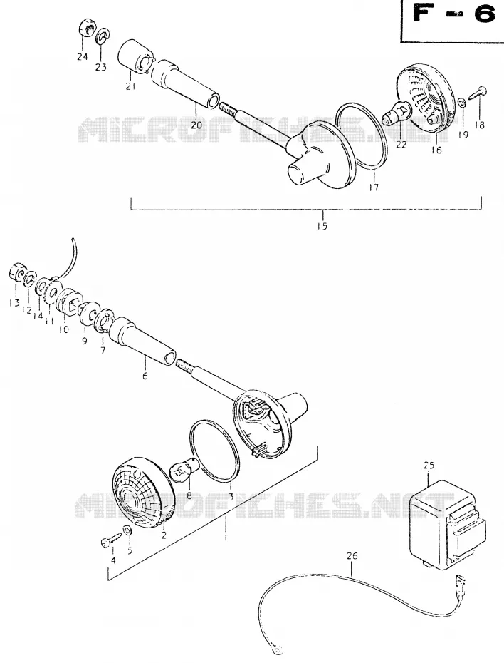 INDICATOREN (E22) Suzuki MOTO 550 GS 1980  GS550LT