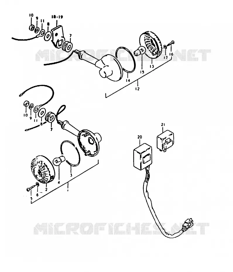 INDICATOREN (E39) Suzuki MOTO 1000 GS 1980  GS1000T(T)
