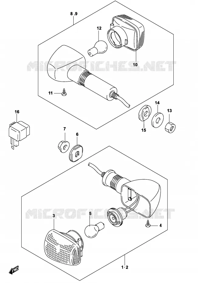 INDICATOREN (GS500FK4/FUK4) Suzuki MOTO 500 GS-E 2004  GS500K4(P19)