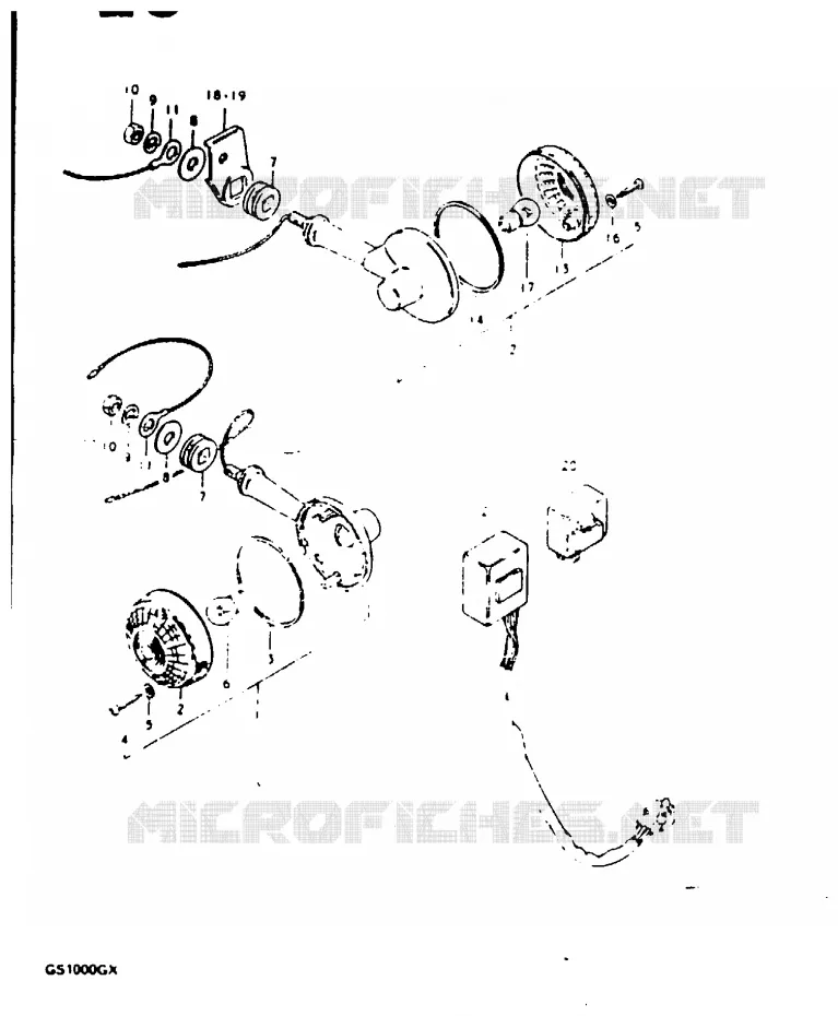 INDICATOREN (MODELE T : E39) Suzuki MOTO 1000 GS 1981  GS1000GX(X/T)