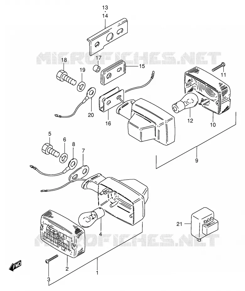 INDICATOREN (VOIR NOTE) Suzuki MOTO 125 GS 1985  GS125ESF(E1)