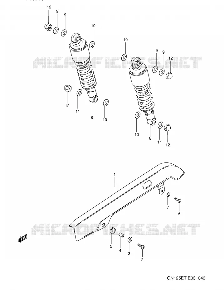 KETTINGKAST Suzuki MOTO 125 GN 1996  GN125ET(E3)