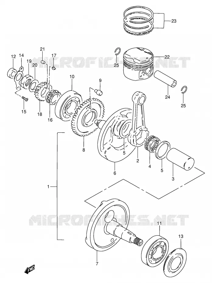 KRUKAS Suzuki MOTO 250 GN 1990  GN250L(E2)