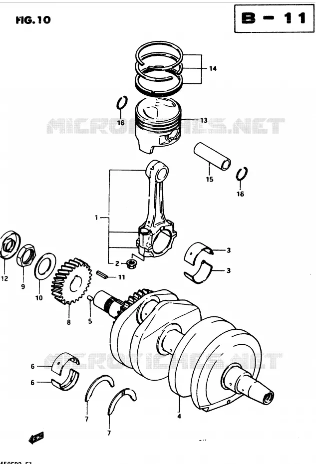 KRUKAS Suzuki MOTO 450 GS 1982  GS450Z(2/Z/D)