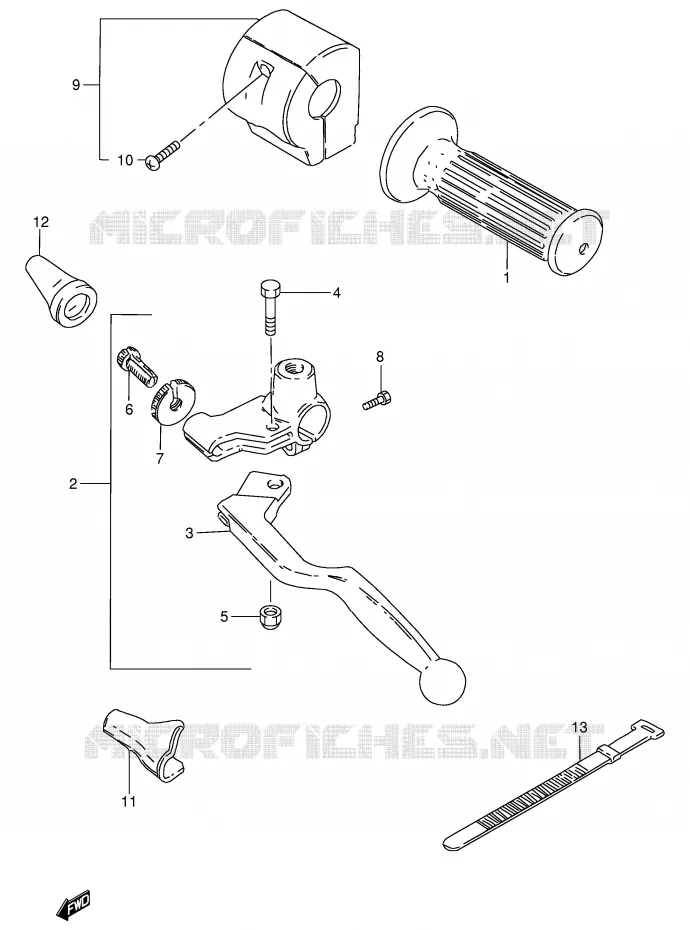 LINKER HANDGREEP Suzuki MOTO 250 GN 1990  GN250L(E2)