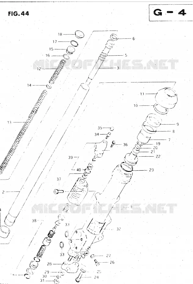 LINKS SCHOKDEMPER Suzuki MOTO 500 GS-E 1982  GS500EZ(Z/D)