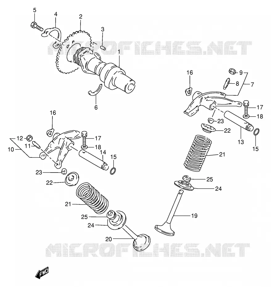 NOKKENAS - VALVES Suzuki MOTO 250 GN 1992  GN250N(E2)