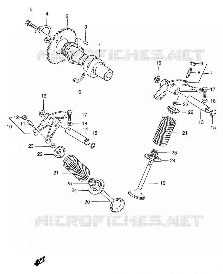 NOKKENAS - VALVES Suzuki MOTO 250 GN 1999  GN250EX(E2)