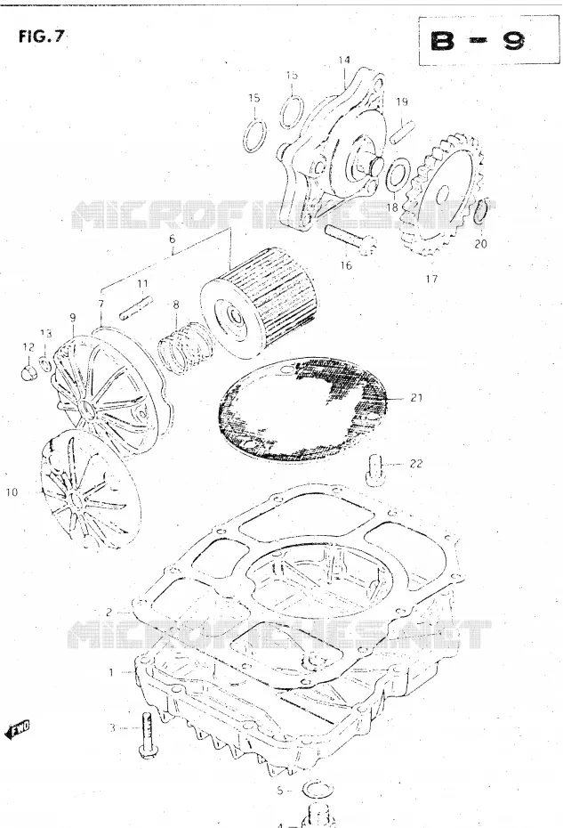 OLIEPOMP - SUMP Suzuki MOTO 500 GS-E 1982  GS500EZ(Z/D)