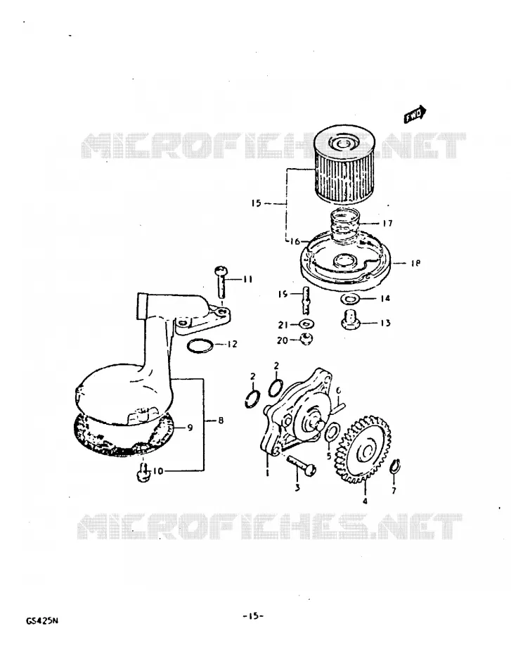 OLIEPOMP Suzuki MOTO 425 GS 1992  GS425N(N)