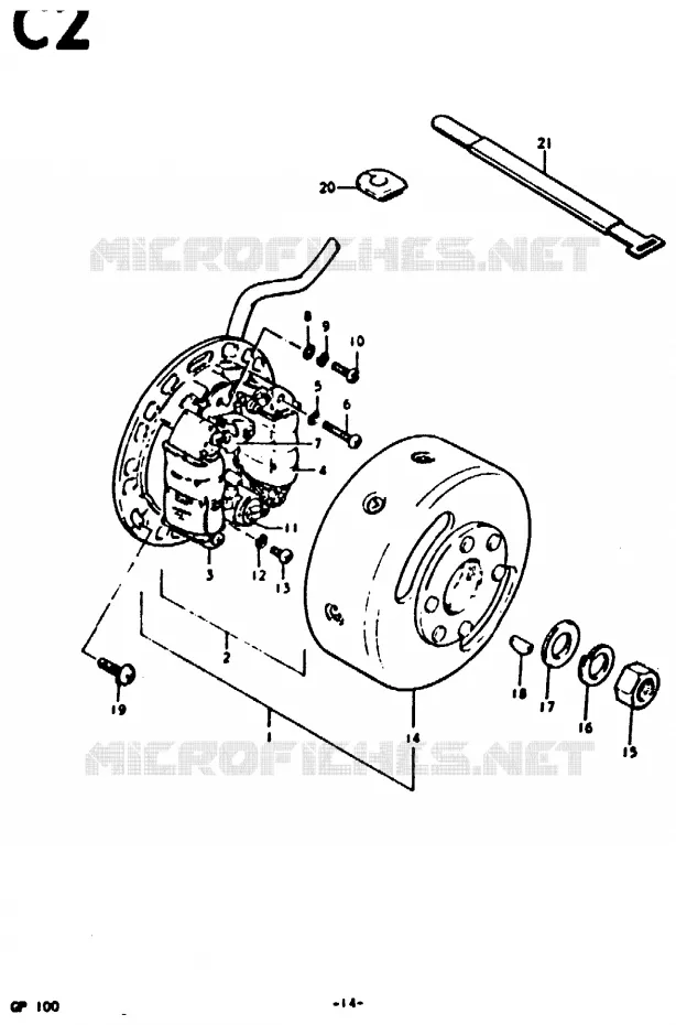 ONTSTEKING (E2) Suzuki MOTO 100 GP 1978  GP100UC(C/N)