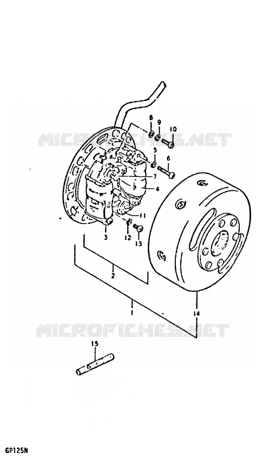 ONTSTEKING (E24, E35) Suzuki MOTO 125 GP 1978  GP125C(C/N)